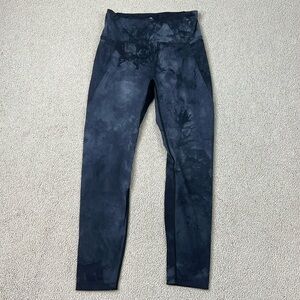 Born Primitive Leggings Tie-Dye Black 23" Inseam Womens Size M Workout CrossFit